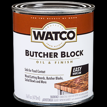 WATCO BUTCHER BLOCK OIL Тунговое масло для столешниц.473 мл.