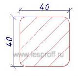 Брусок мебельный сращенный Экстра 40х40х2,2 м