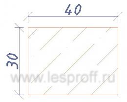 Брусок строганный 30х40х2,0 м