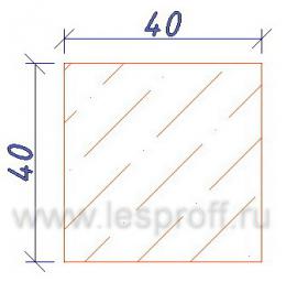 Брусок строганный 40х40х2,0 м